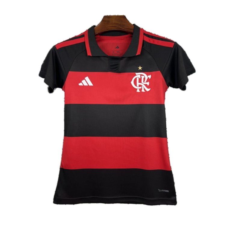 Flamengo 2026/27 Home Jersey – Women's – Red/Black Stripes