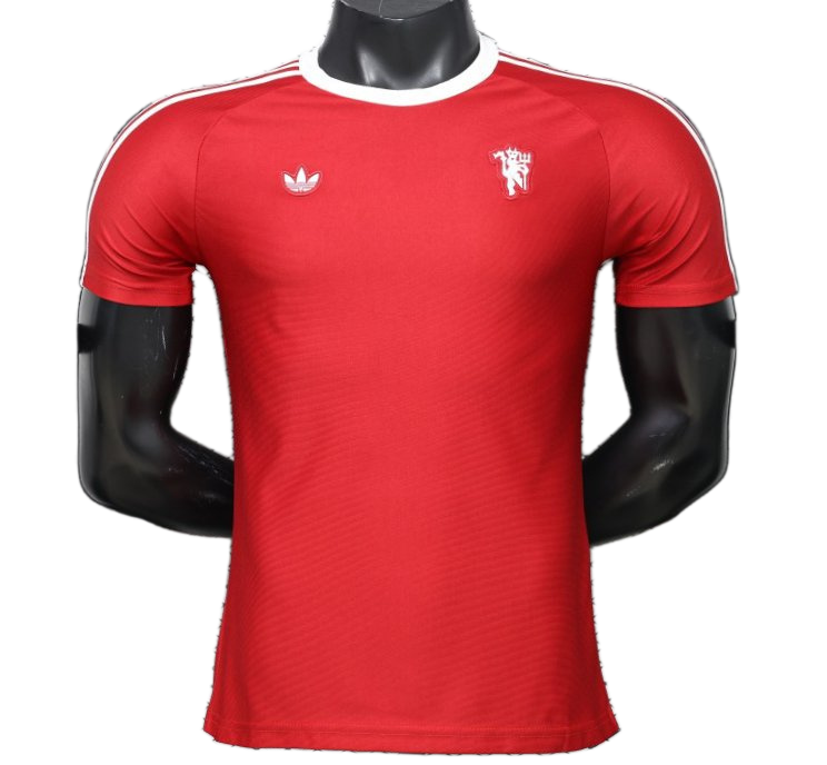 Manchester United 2026/27 Jersey – Player Version – White/Red – Three Stripe Shoulders