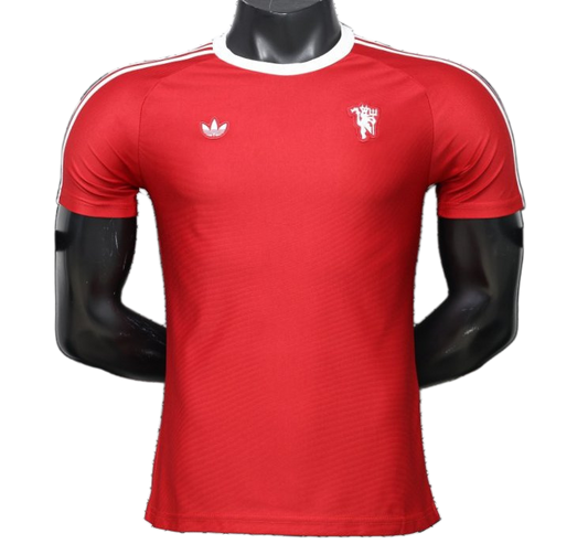 Manchester United 2026/27 Jersey – Player Version – White/Red – Three Stripe Shoulders