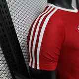 Manchester United 2026/27 Jersey – Player Version – White/Red – Three Stripe Shoulders