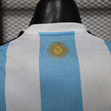 Argentina 2027 Home Jersey – Player Version – White/Blue – Light Stripes Fifa Champion Badge