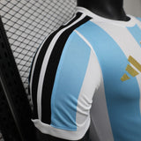 Argentina 2027 Home Jersey – Player Version – White/Blue – Light Stripes Fifa Champion Badge