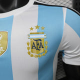 Argentina 2027 Home Jersey – Player Version – White/Blue – Light Stripes Fifa Champion Badge