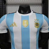 Argentina 2027 Home Jersey – Player Version – White/Blue – Light Stripes Fifa Champion Badge