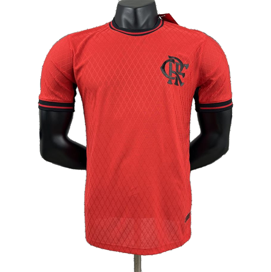 Flamengo 2026/27 Jersey – Dry Jacquard – Red with Black Shoulders