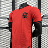 Flamengo 2026/27 Jersey – Dry Jacquard – Red with Black Shoulders