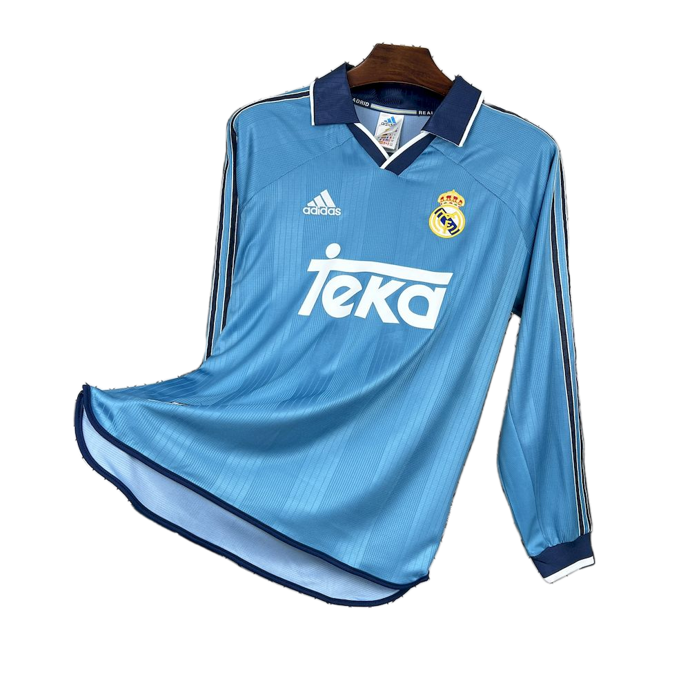 Real Madrid 1999 Third Jersey – Long Sleeve – Retro Version
