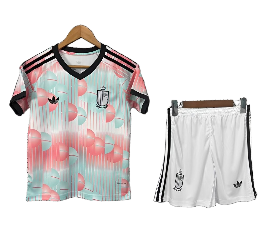 Belgium 2026 World Cup Away Kids Kit
