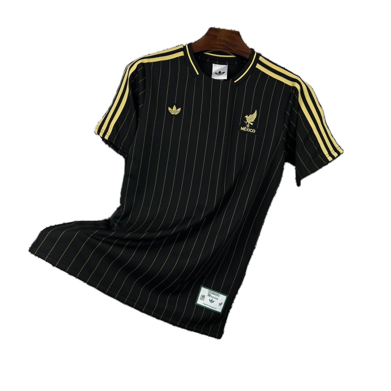 Mexico 2026 Jersey – Terrace Icons – Black/Gold
