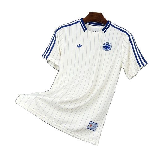 Colombia 2026 Jersey – Terrace Icons – White