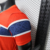 Norway 2026 Home Jersey – Player Version – Red/Blue – Flag Cross Pattern