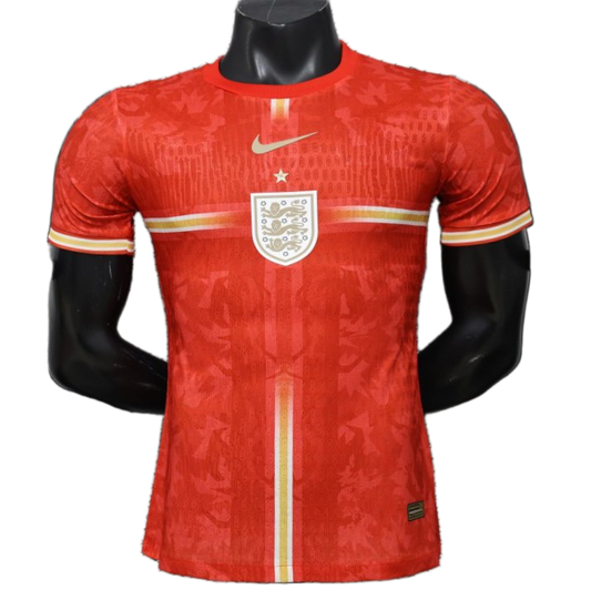 England 2026 Away Jersey – Player Version – Special Edition – Red/Gold