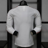 Manchester United 2026 Away Jersey – Player Version – Long Sleeve – White/Red