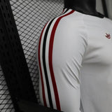 Manchester United 2026 Away Jersey – Player Version – Long Sleeve – White/Red