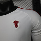 Manchester United 2026 Away Jersey – Player Version – Long Sleeve – White/Red