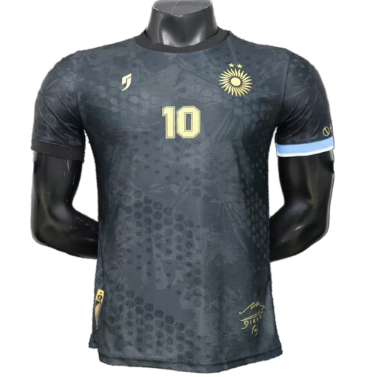 Argentina 2026 Jersey – Player Version – Special Edition – Black/Gold – Sun