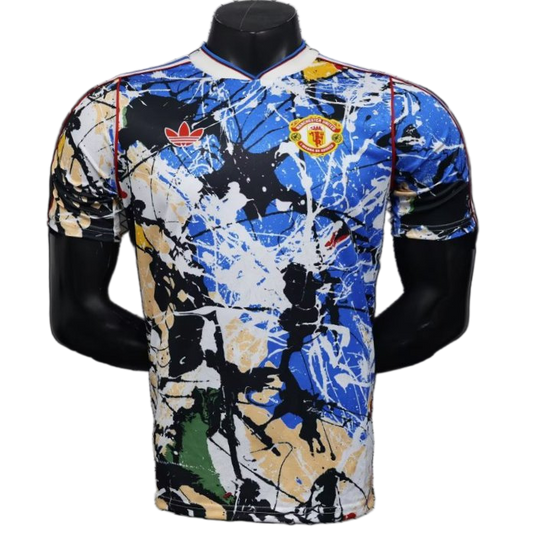 Manchester United 2026/27 Jersey – Player Version – Special Edition – Multicolor Paint Splash Art