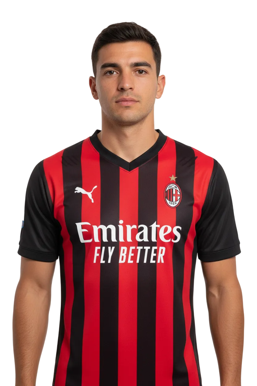 AC Milan 2026/27 Home Jersey – Player Version – Black/Red