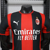 AC Milan 2026/27 Camiseta local – Versión jugador – Negro/Rojo