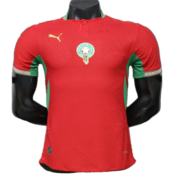 Morocco 2026/27 Home Jersey – Player Version – Red/Green