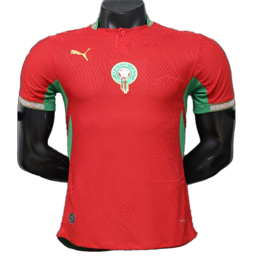 Morocco 2026/27 Home Jersey – Player Version – Red/Green