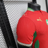 Morocco 2026/27 Home Jersey – Player Version – Red/Green
