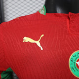 Morocco 2026/27 Home Jersey – Player Version – Red/Green
