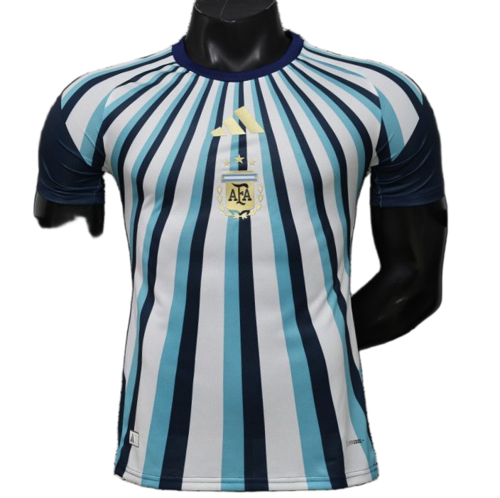 Argentina 2026 Jersey – Player Version – Special Edition – White/Blue – Light Dark Radial Stripe