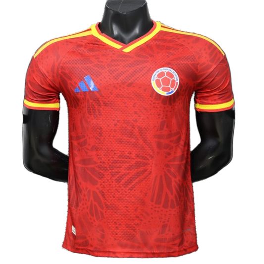 Colombia 2026 Away Jersey – Player Version – Red/Yellow