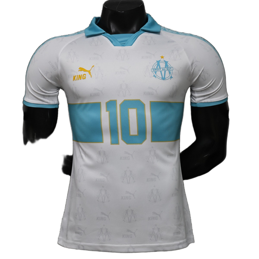 Olympique de Marseille 2026/27 Jersey – Player Version – Special Edition – White/Blue – Sky