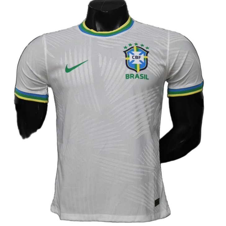 Brazil 2026 Jersey – Player Version – Special Edition – White – Palm Leaf Pattern