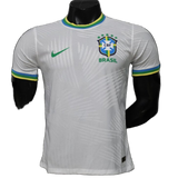 Brazil 2026 Jersey – Player Version – Special Edition – White – Palm Leaf Pattern