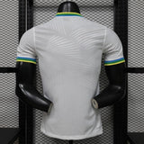 Brazil 2026 Jersey – Player Version – Special Edition – White – Palm Leaf Pattern
