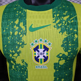 Brazil 2026 Jersey – Player Version – Special Edition – Green/Yellow – Vertical Stripe