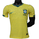 Brazil 2026 Home Jersey – Player Version – Yellow – Geometric Pattern