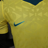 Brazil 2026 Home Jersey – Player Version – Yellow – Geometric Pattern