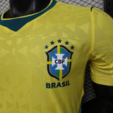 Brazil 2026 Home Jersey – Player Version – Yellow – Geometric Pattern