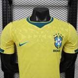 Brazil 2026 Home Jersey – Player Version – Yellow – Geometric Pattern