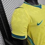 Brazil 2026 Home Jersey – Player Version – Yellow – Geometric Pattern