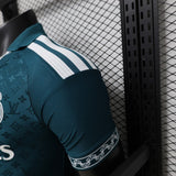 Real Madrid 2026 Jersey – Player Version – Special Edition – Louis Vuitton Teal Lv Monogram Adidas Collab