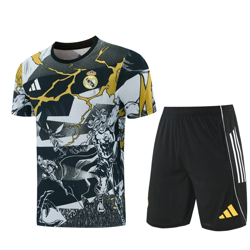 Real Madrid 2026/27 Adult Kit – Black – X Marvel