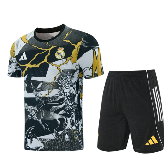 Real Madrid 2026/27 Jersey – Black – X Marvel Short Shorts