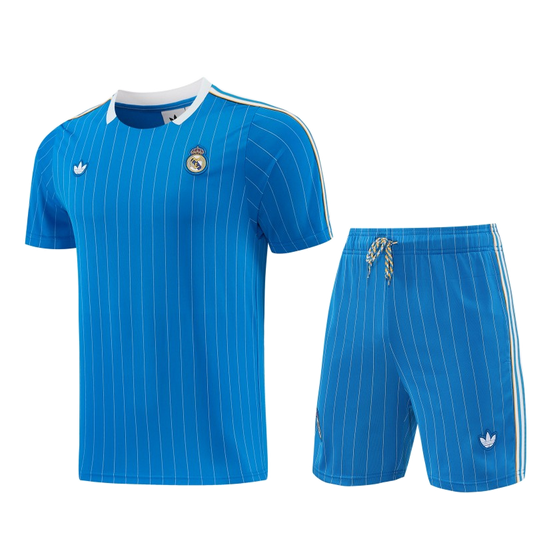 Real Madrid 2026/27 Jersey – Blue – Pinstripe Short Shorts