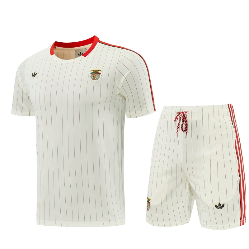 Benfica 2026/27 Adult Kit – White – Adidas Originals Pinstripe
