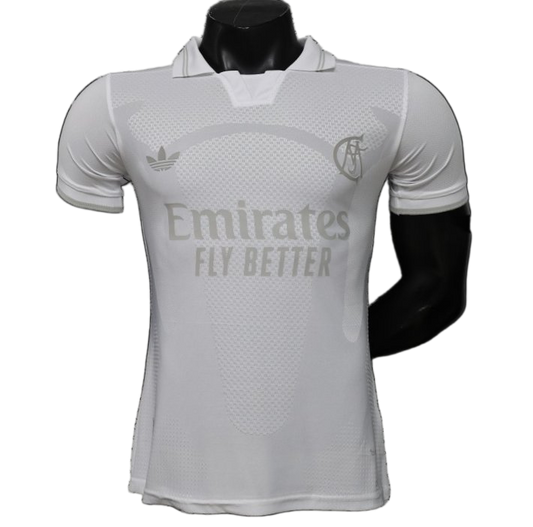 Real Madrid 2026/27 Jersey – Player Version – White – All Tonal 125Th Anniversary