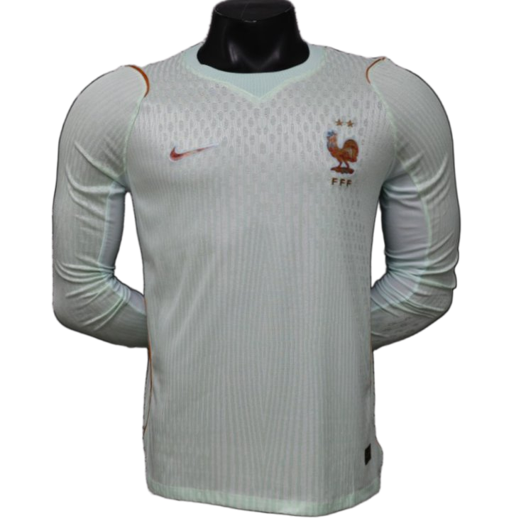 France 2026/27 Away Jersey – Player Version – Long Sleeve – Green