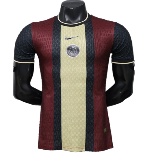 PSG 2026/27 Jersey – Player Version – Special Edition – Black/Gold – Burgundy