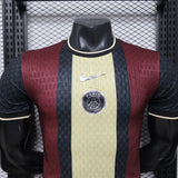 PSG 2026/27 Jersey – Player Version – Special Edition – Black/Gold – Burgundy
