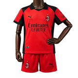 AC Milan 2025/26 Fourth Kids Kit – Long Sleeve – Special Edition – Red