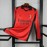 AC Milan 2025/26 Fourth Jersey – Long Sleeve – Special Edition – Red